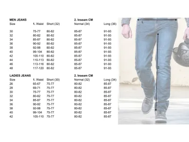 Jeans_GC_sizechart kuva