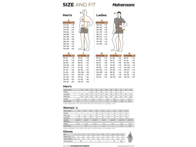 Halvarssons_sizechart kuva