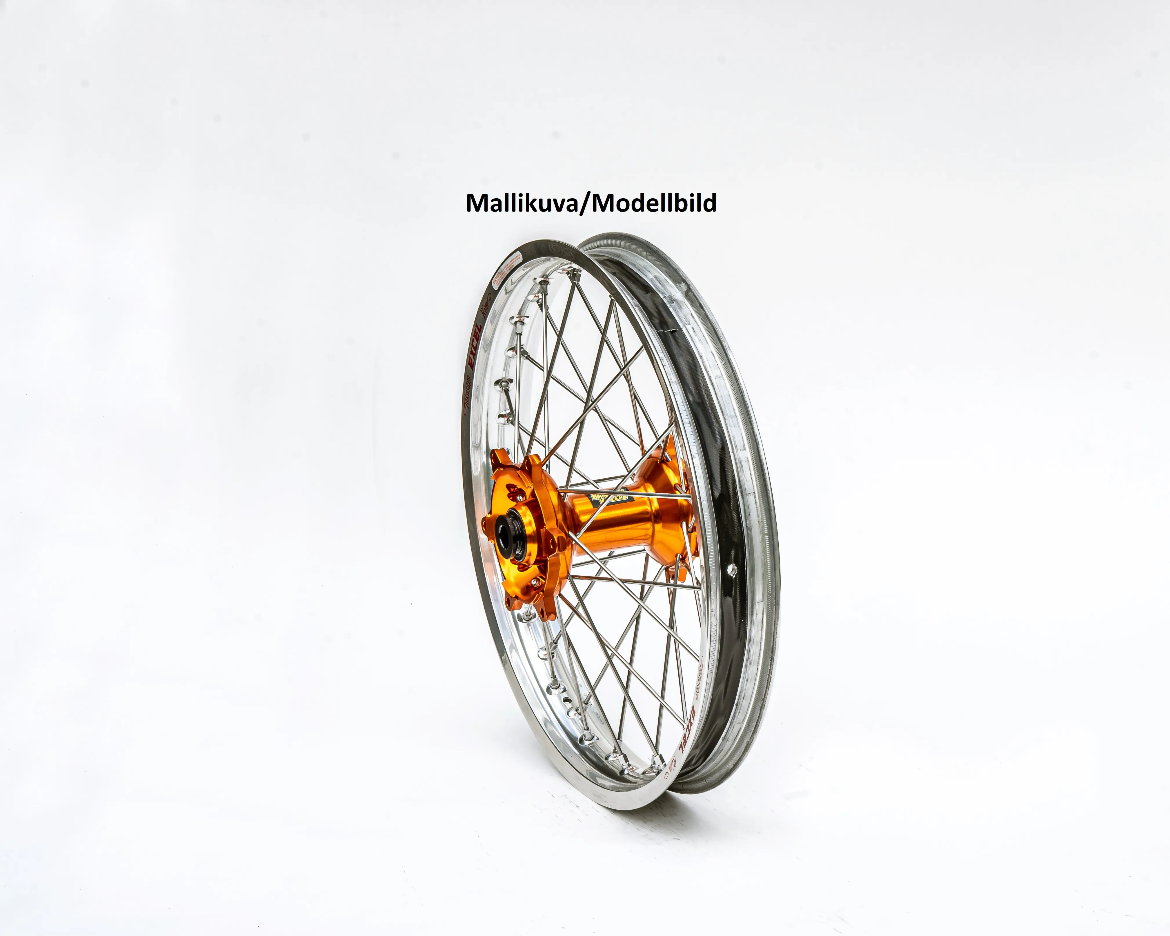 Rear wheel Silver-Orange kuva
